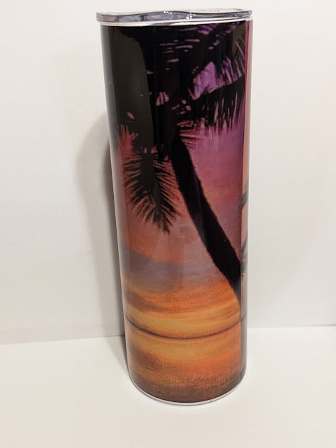 20oz double insulated custom beach tumbler