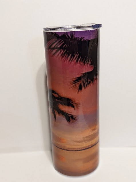 20oz double insulated custom beach tumbler