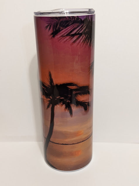 20oz double insulated custom beach tumbler