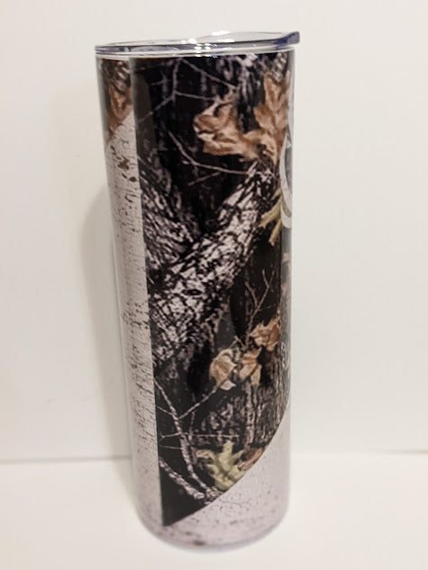 20oz double insulated custom buck tumbler