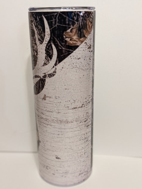 20oz double insulated custom buck tumbler