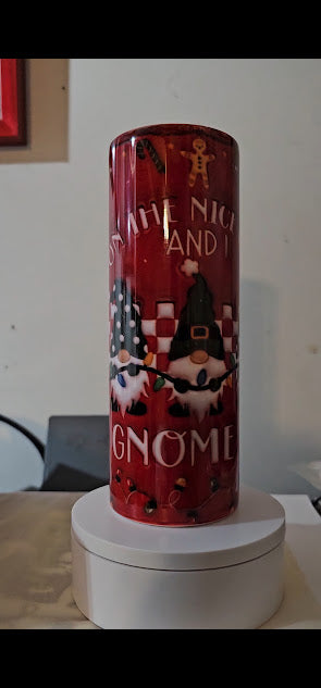 20oz double insulated custom christmas nome tumbler