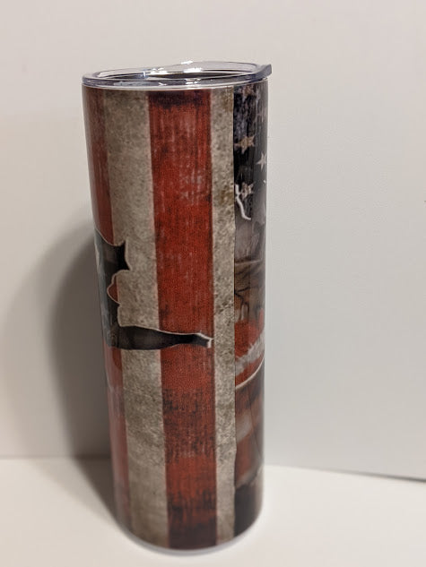 20oz double insulated custom dear tumbler