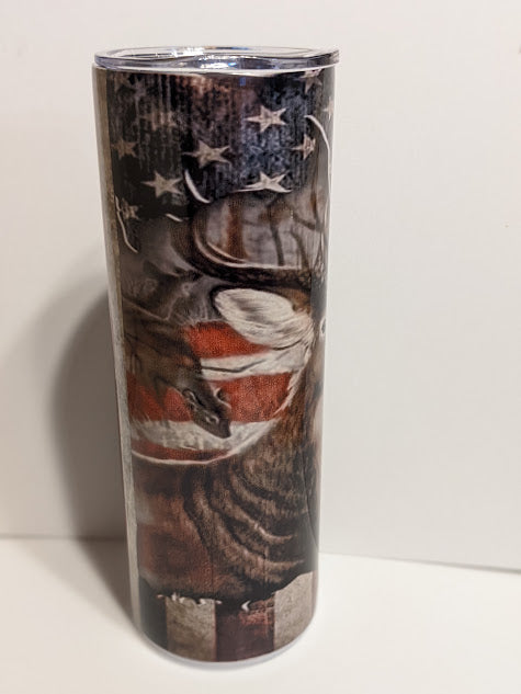 20oz double insulated custom dear tumbler