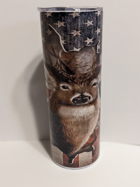 20oz double insulated custom dear tumbler